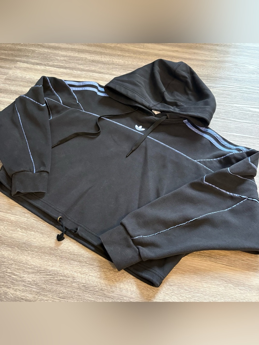 Adidas ARCHIVE CUT LINE CROP HOODIE